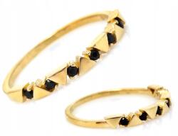 Lovrin Arany Gyűrű 375 9k Fekete Cirkónia Kövekkel 1.06g 10-es Méret Ajándékba (43805243)