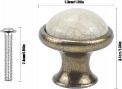 Avodova Bútorgomb Fiókokhoz, 6 Db (AvoDovA)