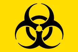 Matrica 8 db Biohazard matrica Biológiai Szennyeződés autó