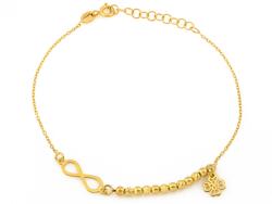 Lovrin Női 925-ös ezüst karkötő szerencsehozó lóherével, márkás (63604049)