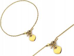 Lovrin Arany karkötő 585 elegáns, szív alakú medállal, tökéletes ajándék, 14 karátos (619)