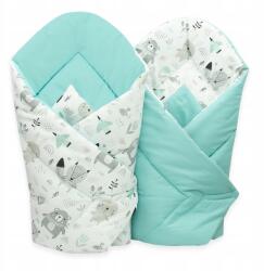 Ankras Bébi Tölcsér Pamut Kétoldalas Mintás! (ANIMALS Rożek 80/80 DWUSTONNY)