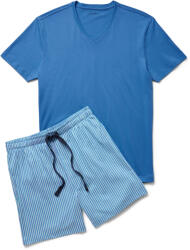 Tchibo - Rövidnadrágos pizsama - férfi - méret L 52/54 - kék/csíkos