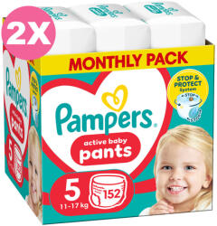 Pampers Pants 5-ös bugyipelenka, 11-17 kg, 2x152db - 2 HAVI Pelenkacsomag