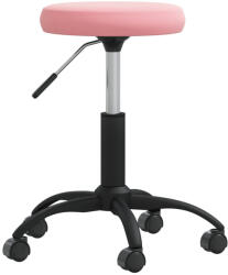 vidaXL rózsaszín bársony étkezőszék (3085732)