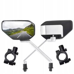  Motorkerékpár Visszapillantó Tükrök 360°-ban Forgatható Tükör Szett (2 db) Kormányra Szerelhető