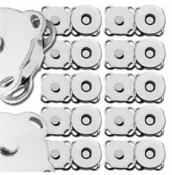 Mágneses gombok fém patentok 10 db-os gomb szett kerek gombok (5905884088500)