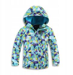  Lányka kabát kapucnival - vízálló, polár béléssel tavaszra és őszre 128-as méret