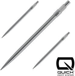 Harrows Darts fémhegy Harrows Quick Point ezüst, 40mm