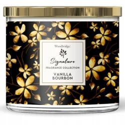 Woodbridge Candle Illatgyertya 3 kanóccal Bourbon Vanília 410 g (5060457537523)
