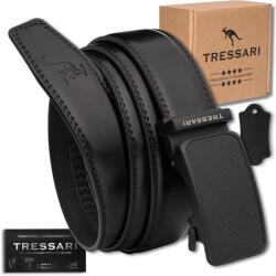Tressari Öv csat automata férfi klasszikus öltöny 100% valódi bőr Tressari (TRESSARI czarny pasek z klamrą automatyczną)