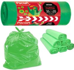 Paclan Szemeteszsákok Paclan Univerzális Zöld 35 Liter 20 Db Tekercs Erős Sláger (27473)