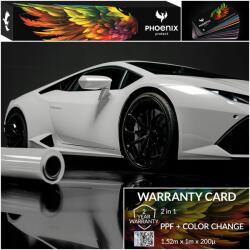 Színes Ppf Fólia Phoenix Protect Autó Színváltó Fólia Fényes Krétatábla Szürke (Folia PPF Gloss Chalk Grey 152cmx100cm)