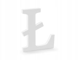 Party Deco Fa betű L fehér álló dekoráció (DL1-LP-008)