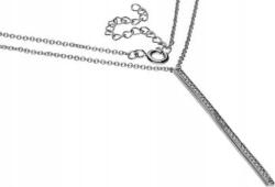Lovrin 925-ös ezüst nyaklánc vessző alakú cirkónia köves medállal, 3, 4g tökéletes ajándék (Lovrin 53862)