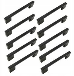 B&B 10 db Fekete bútorfogantyú 96 mm-es fém szekrényfogantyú bútorokhoz (Z10 U107 L96 CZ)