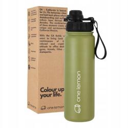  one lemon Termosz 750 ml Acél Palack Szivárgásmentes Zárral Zöld (B0CP89HT8F)