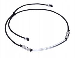 Lovrin Ezüst karkötő 925 zsinórral és gyöngyökkel 0, 80g, divatos női modell (Lovrin 50702)
