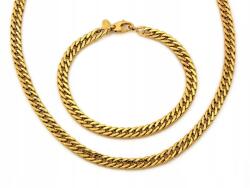 Lovrin Arany szett 585 nyaklánc és karkötő klasszikus páncél szövés 10.35g (lovrin)