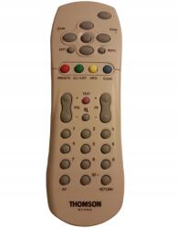 Thomson Távirányító TV-hez Thomson márkához, RCT116TA1G modell, kicsi, ezüst színű, Eredeti, Logóval, RCT100 (RCT116TA1G = RCT100)