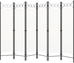 vidaXL fehér 6-paneles paraván 240 x 180 cm (320711)