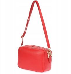  Női bőr kézitáska postás táska kétrekeszes (P10red)