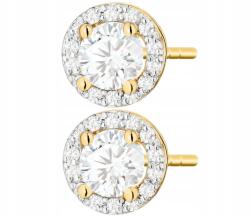ZŁOCISTO Arany Fülbevaló Gyémántok És Fehér Zafírok Arany 585 (DLA DZIEWCZYNY NARZECZONEJ)
