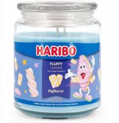 HARIBO nagy illatgyertya üvegben Fluffy Clouds 510 g marshmallow hab (4262399024449)