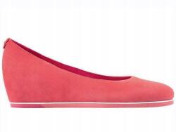 Högl Hogl Korallpiros női balerinacipő bőr velúr 35-ös méret (5-104202-89000 35)