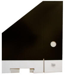 PD Iratpapucs A/4 hajtogatós 8 cm gerinccel fekete