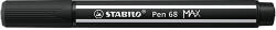 STABILO Rostirón Stabilo Pen 68 MAX prémium vágott heggyel fekete (768/46)