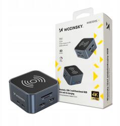 Wozinsky Usb-c Hub 12IN1 Vezeték Nélküli Töltési Funkcióval Laptophoz (5907769366420)