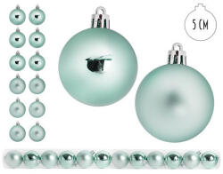 PD Karácsonyi gömb türkiz 5 cm 12 db/csomag (50397)