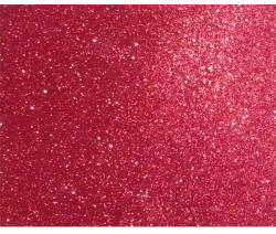 Kreatív dekorgumilap öntapadós 20x30 cm 2 mm glitteres piros (16464)