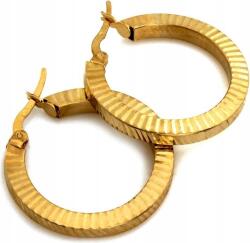 Lovrin Arany fülbevaló 585 mart koło 28mm klasszikus elegáns díszített 14k