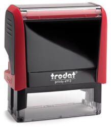 Trodat Bélyegzőház Trodat 4913 4.0 piros, fekete párnával (43188)