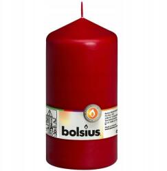 Bolsius Bordó, illatmentes, tömör gyertya, oszlop gyertya, tönk gyertya Bolsius, 15 cm (8711711396130)