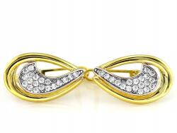 Lovrin Arany fülbevaló cirkónia könnycseppekkel 585 14k 2.72g női ajándék (60978865)