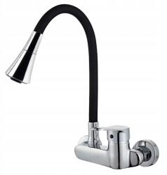  Fekete Konyhai Mosogató Csaptelep Flexibilis Kétfunkciós Kifolyócső (6003062-1)