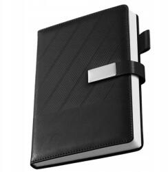 Notesz Tervező Fekete A5 Jegyzetfüzet Napló Ajándékba Bőr (Notes planer pamiętnik segregator A5 czarny)