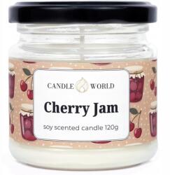  Candle World szójaviasz illatgyertya üvegben Cseresznye Szilva Mandula 120 g (5904492170065)