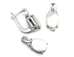 Lovrin 925-ös ezüst női szett gyöngyház medállal és fülbevalóval (Lovrin)