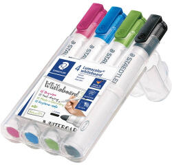 STAEDTLER Táblamarker Staedtler Lumocolor kerek 4 db-os klt. (pink, világoskék, világoszöld, fekete) (351 WP4-1) - argentumshop
