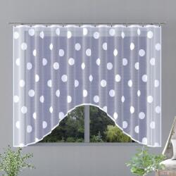 Wisan Jacquard készfüggöny Pöttyös H796 300x160 cm fehér (5900386237753)