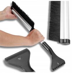 2 az 1-ben Teleszkópos jégkaparó és hókefe autóhoz, hóeltakarításhoz