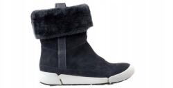 Clarks Tri Attract női bokacsizma, sötétkék bőr, bélelt, 37-es méret (261218284)