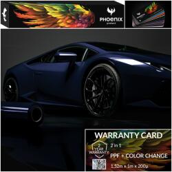  Színes Ppf Fólia Phoenix Protect - Autó Színváltoztató Fólia - Charcoal Blue (Szénkék) (Folia PPF Charcoal Blue 152cmx100cm)