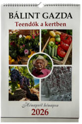 PD Naptár fali pd BÁLINT GAZDA Teendők a kertben 30x42 cm 2026