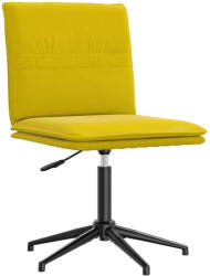 vidaXL sárga bársony étkezőszék (4101274)