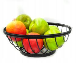 Domex Decor Rozsdamentes gyümölcskosár Ellipse fekete 28cm (8009236311210)